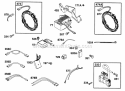 Elect Diagram and Parts List for 290447-0041-01  Briggs and Stratton Engine